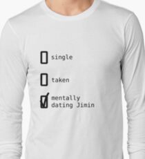 BTS - Mentally Dating Jimin Long Sleeve T-Shirt