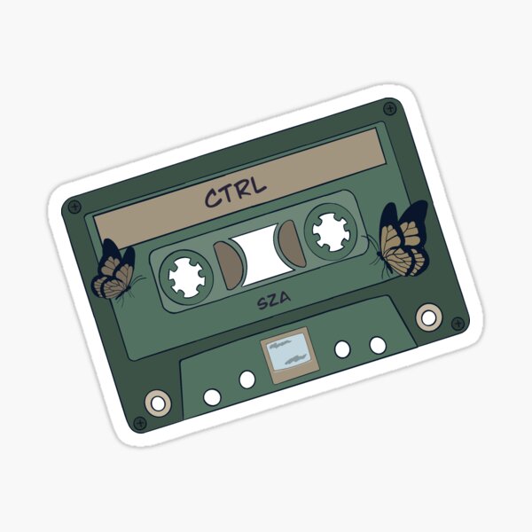 "CTRL" par cassette SZA Sticker