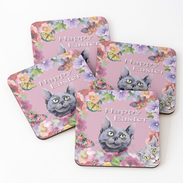 Item preview, Happy Easter Butterfly Cats designed and sold by Astralia.