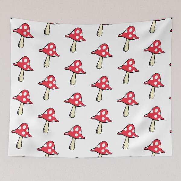 Item preview, Red Mushroom Drawing designed and sold by thesavymiller.