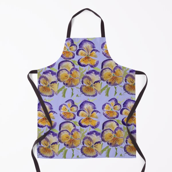 Item preview, Viola Watercolor Purple Floral Pattern on Lavender Purple designed and sold by Sarah Rajkotwala.