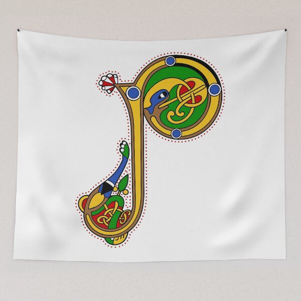 Item preview, Kells Letter P (Color) designed and sold by CatholicSaints.
