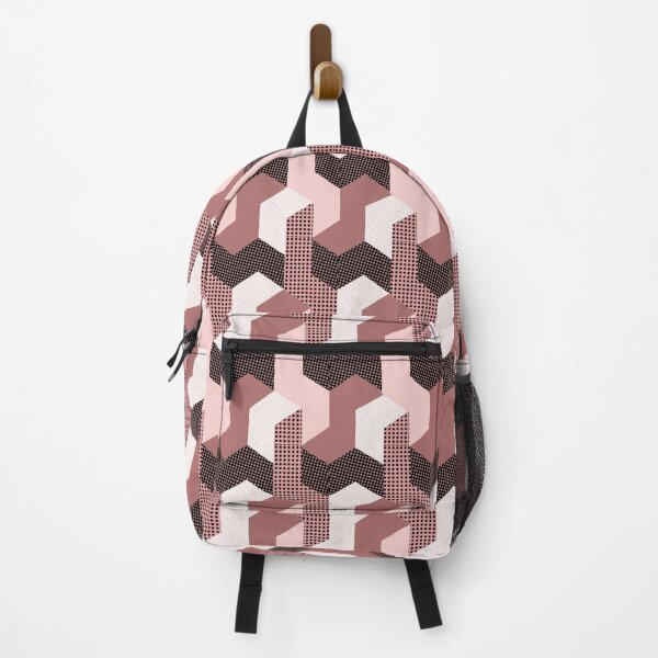 Item preview, Smaller L shaped pattern in pink, red, white and black - Half-size designed and sold by Eejee-SK.