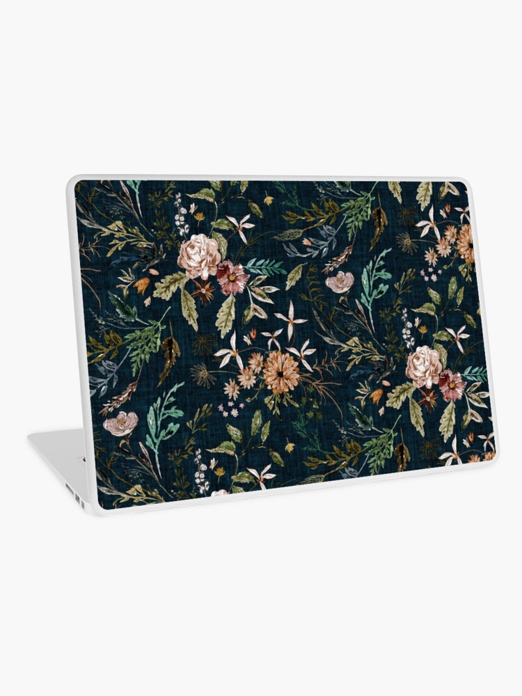 Aperçu 1 sur 2. Skin adhésive d'ordinateur avec l'œuvre Dalila (été/sarcelle) créée et vendue par nouveaubohemian.