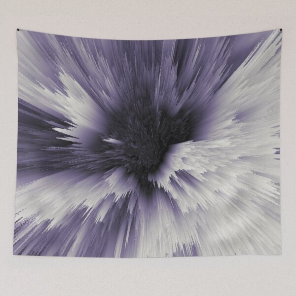 Item preview, Purple Peony Floral Gray 3D designed and sold by geodeart.
