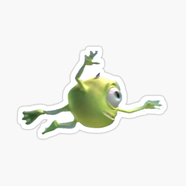 Mike Wazowski Meme Sticker for Sale by juliawalkershop