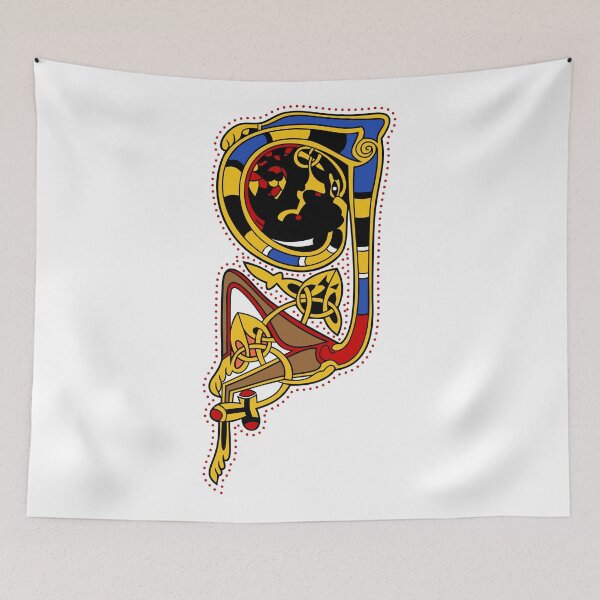 Item preview, Kells Letter Q (Color) designed and sold by CatholicSaints.
