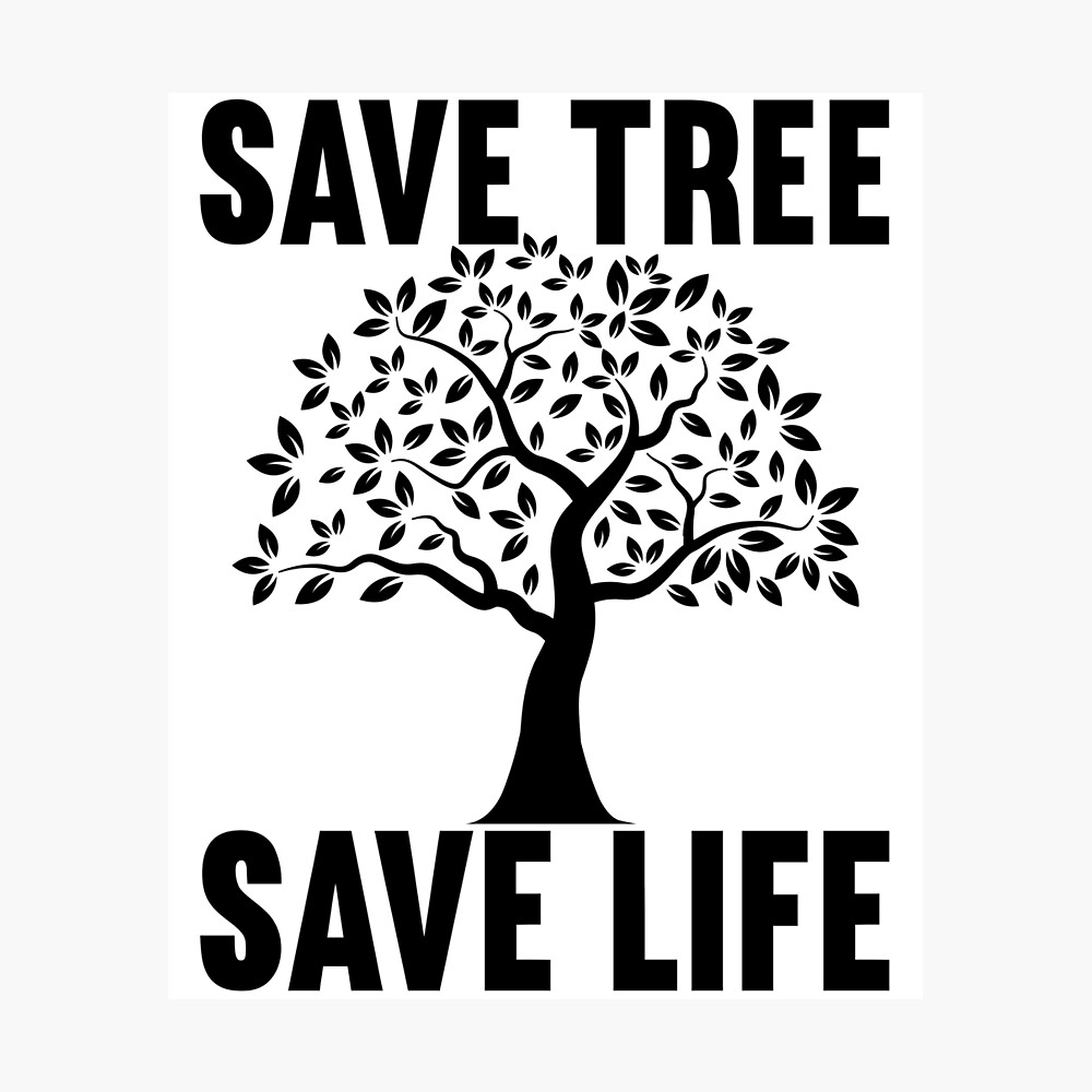 How to draw Save Tree Save Earth, Environment Day Scenery Drawing, Poster  drawing - YouTube