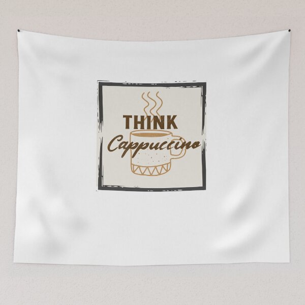 Item preview, Think cappucino  caffeine addiction gift T shirt designed and sold by Canfy Girl.