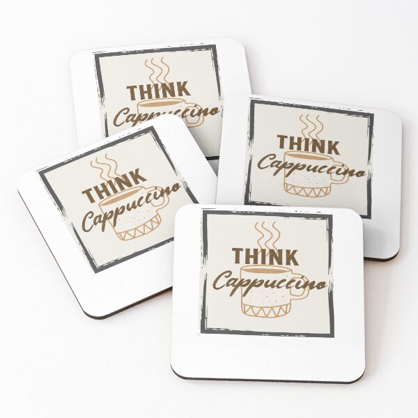 Item preview, Think cappucino  caffeine addiction gift T shirt designed and sold by Canfy Girl.