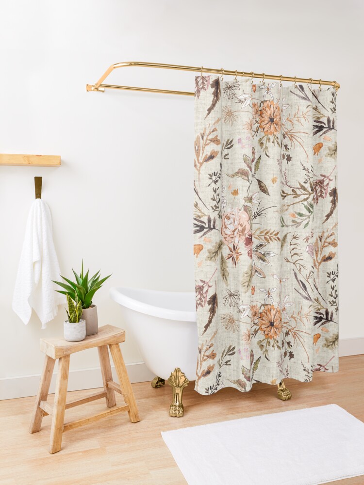 Alternate view of Delilah (autumn) Shower Curtain
