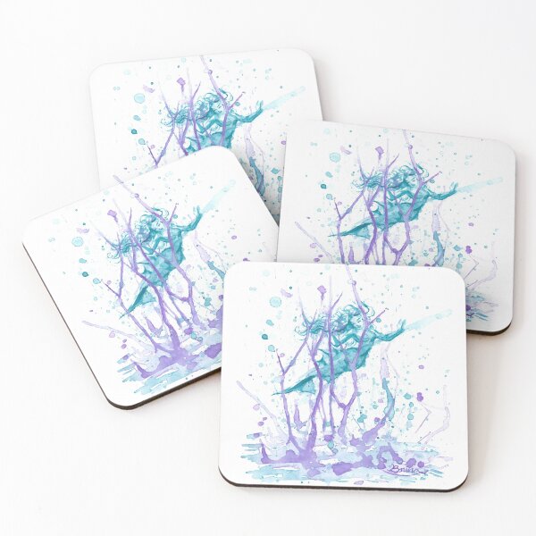 Item preview, Watercolor Splash Mermaid designed and sold by Brina Williamson.
