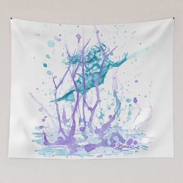 Item preview, Watercolor Splash Mermaid designed and sold by Brina Williamson.