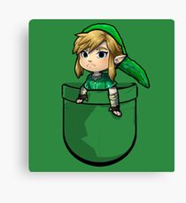 Pocket Link Hero of Time Zelda Canvas Print