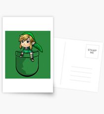Pocket Link Hero of Time Zelda Postcards