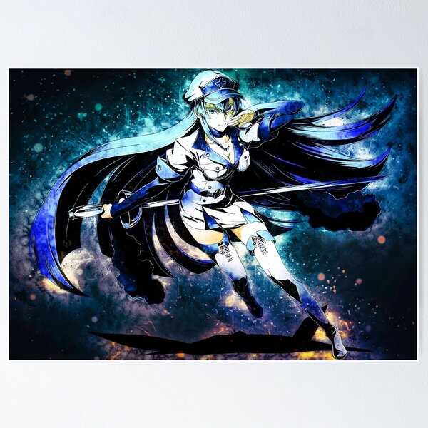 Esdeath Akame Ga Kill Anime Poster for Sale by Spacefoxart