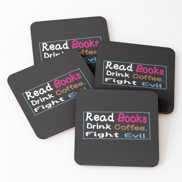 Item preview, Read Books. Drink Coffee. Fight Evil designed and sold by smart Mahdi.