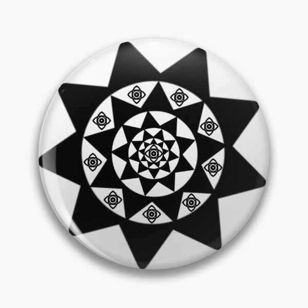 Item preview, Trippy Geometric Symbol black designed and sold by mrtraz.