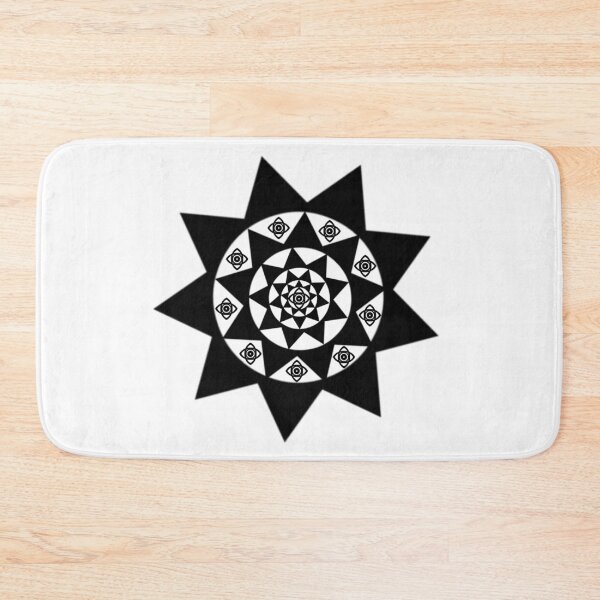 Item preview, Trippy Geometric Symbol black designed and sold by mrtraz.