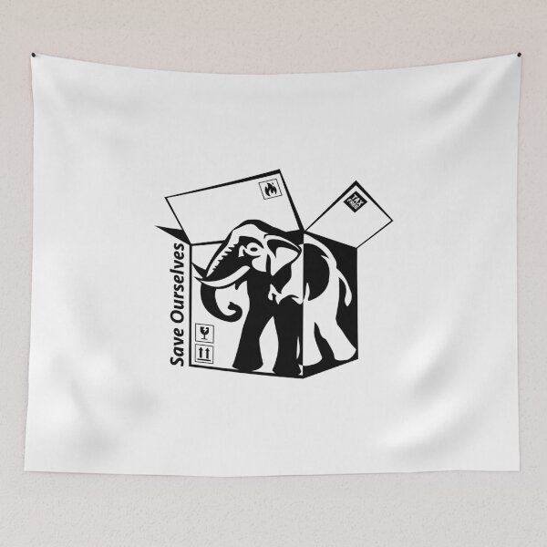 Item preview, Save Ourselve Elephant designed and sold by KennyKorls.