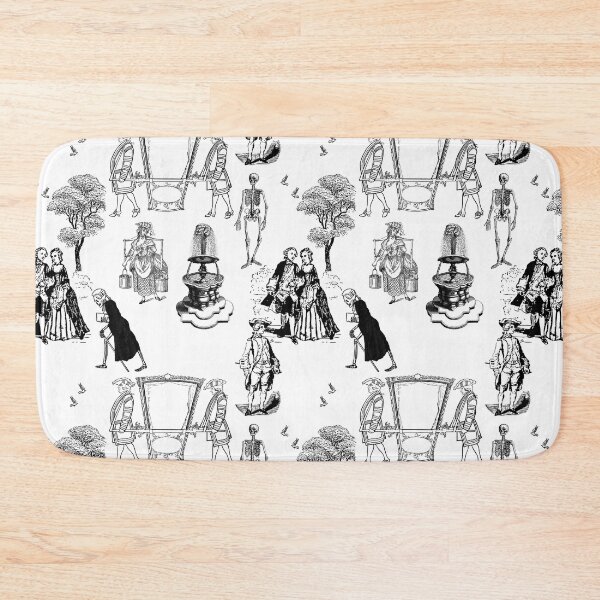 Item preview, halloween rococo baroque skeleton toile skull  designed and sold by Gossip Rag.