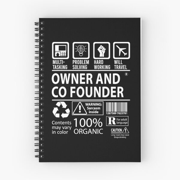 Item preview, Owner And Co Founder T Shirt - Multitasking Job Gift Item Tee designed and sold by zerniakcor.