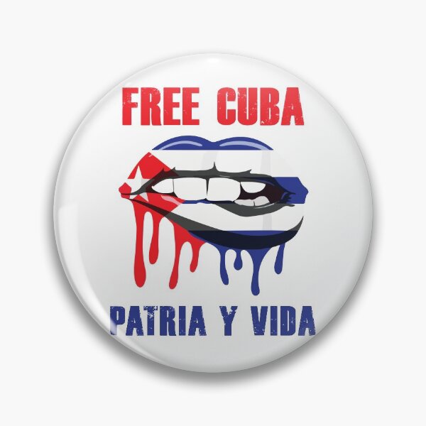Item preview, Free Cuba Patria Y Vida SOS Cuba Libre Lips Cuban Flag designed and sold by designbychow.