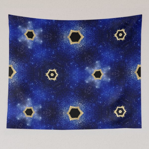 Aperçu de l'œuvre Blue Marble Stone Galaxy Geode Cobalt créée et vendue par geodeart.