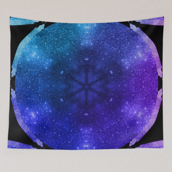 Aperçu de l'œuvre Purple Ombre Geode Snowflake Christmas créée et vendue par geodeart.