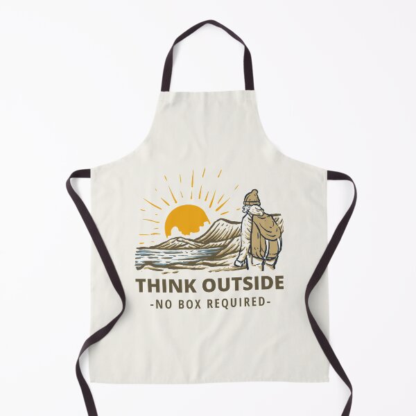 Item preview, Think Outside No Box Required T-Shirt for Hiking Outdoorsman l summer camp designed and sold by HappyBright.