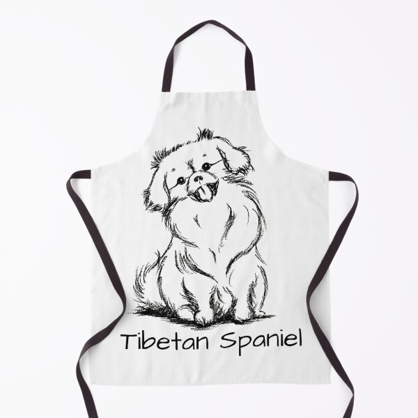 Item preview, Beautiful Tibetan Spaniel Drawing Art Design designed and sold by Monica C. Webster.