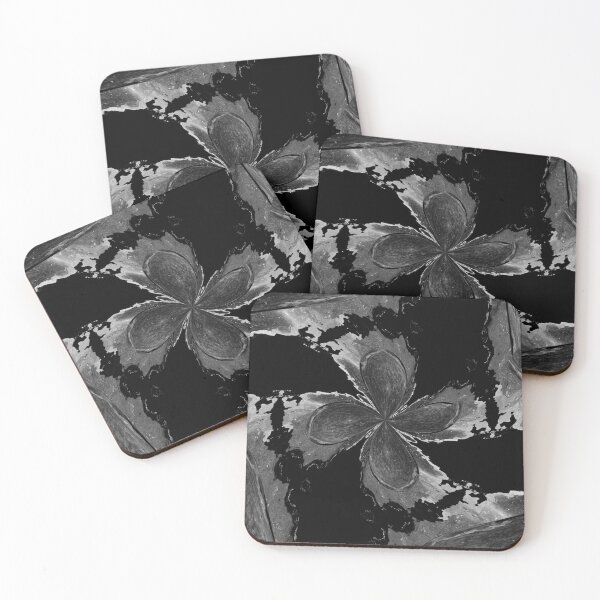 Artikelvorschau, Gray Galaxy Floral Flower Clover entworfen und verkauft von geodeart.