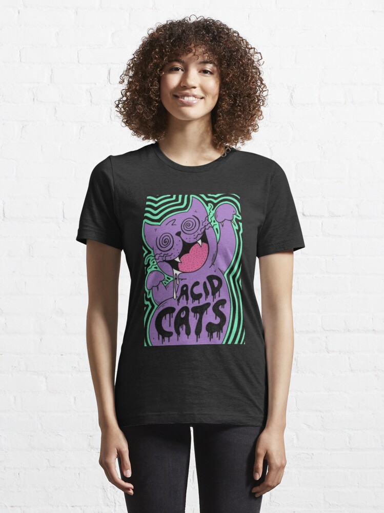 Alternate view of Cats on Acid Essential T-Shirt