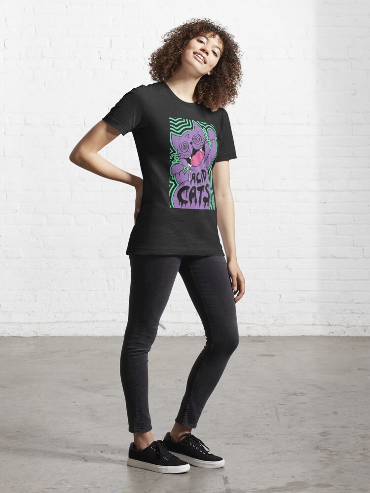 Alternate view of Cats on Acid Essential T-Shirt