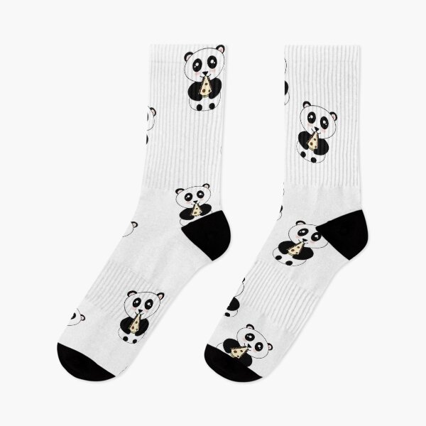Artikelvorschau, Panda mit Pizza entworfen und verkauft von angieleeart.