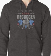 Code Debugger Zipped Hoodie