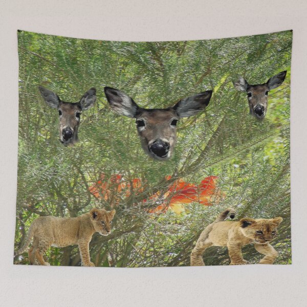 Item preview, Deer & Lion Cubs designed and sold by kristalcurt.