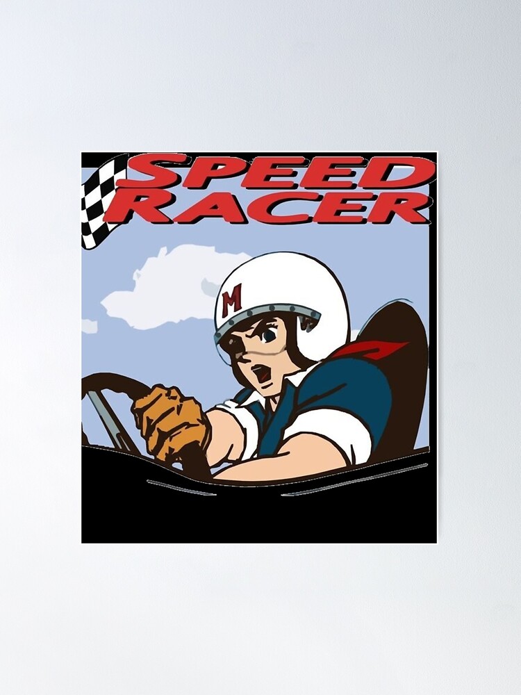 Go Speed Racer Tshirt Iconic 90s Retro Cartoon Pulp Fiction 