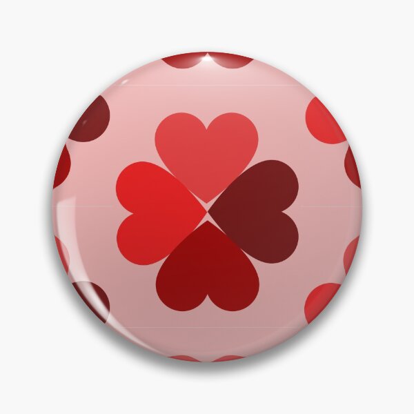 Item preview, red heart clover designed and sold by Sohyum.
