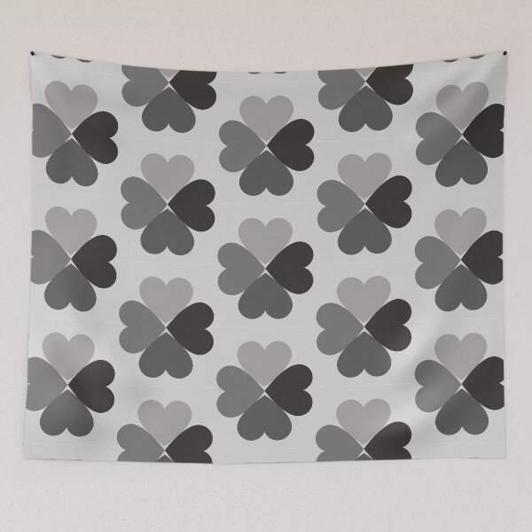 Item preview, grey heart clover designed and sold by Sohyum.