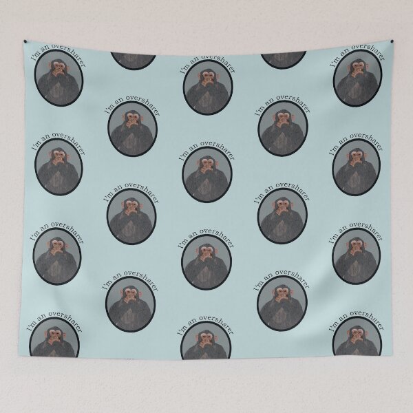 Item preview, Oversharing Chimpanzee designed and sold by Amy Hadden.
