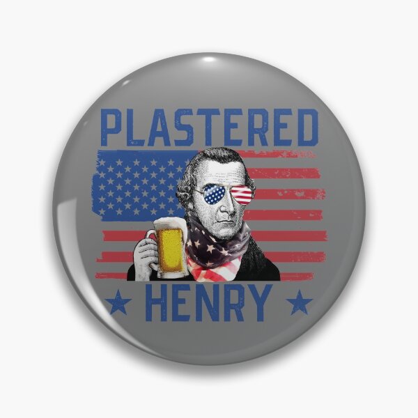Artikelvorschau, Plastered Henry American Flag Patrick Henry 4th of July Gear entworfen und verkauft von DynamicDesign.
