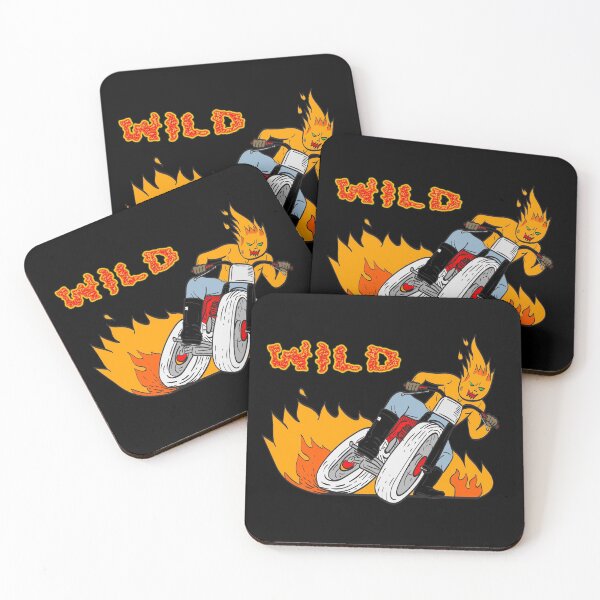 Item preview, Wild biker in flames designed and sold by Astralia.