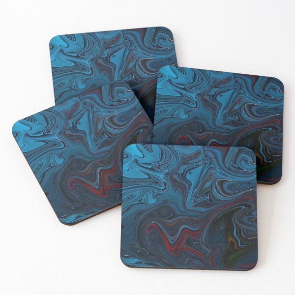 Item preview, Deep Blue Original Liquid Art  designed and sold by ZekeArtPrints.