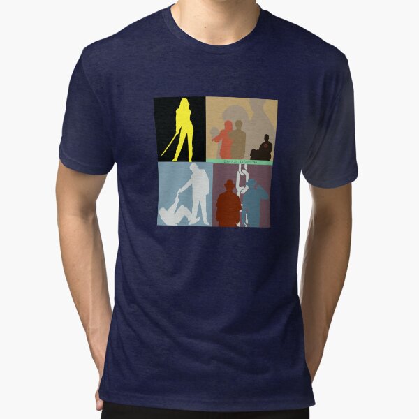 Quentin Tarantino Movie Collage Tri-blend T-Shirt