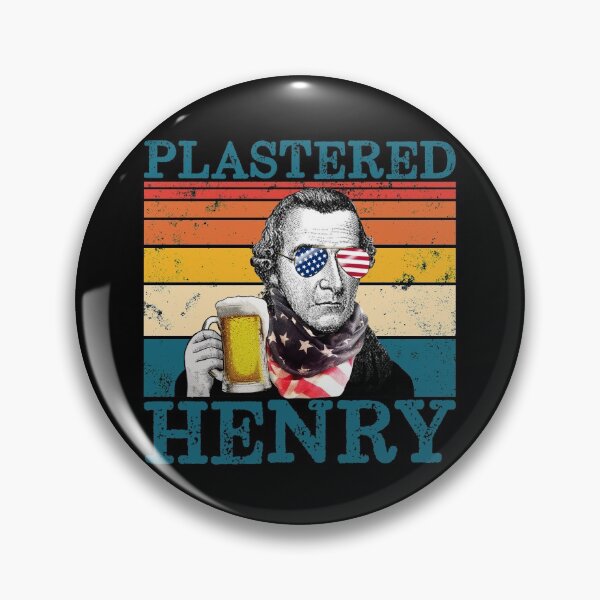 Artikelvorschau, Retro Plastered Henry Patriotic Patrick Henry 4th of July Gear entworfen und verkauft von DynamicDesign.