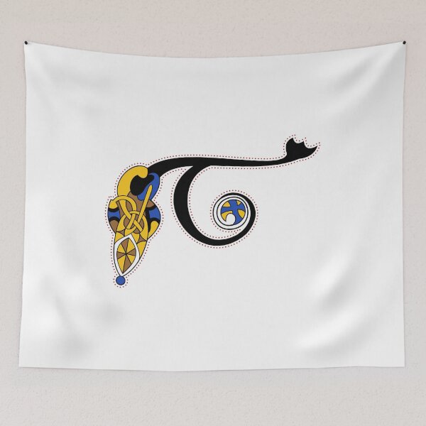 Item preview, Kells Letter T (Color) designed and sold by CatholicSaints.