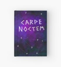 "Carpe Noctem" (Seize the Night) Galaxy Word Art Hardcover Journal