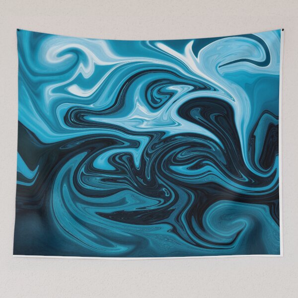 Item preview, Blue World Art Print designed and sold by ZekeArtPrints.