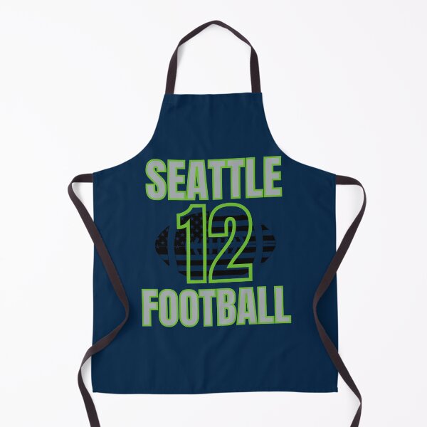 Item preview, Seattle American Football Fan 12 Blue Green Gray designed and sold by Jungleful33.